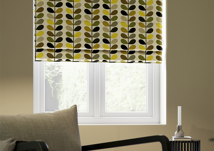 Orla Kiely Multi Stem, Yellow - Twist&Fit Roman Blind - Image 5